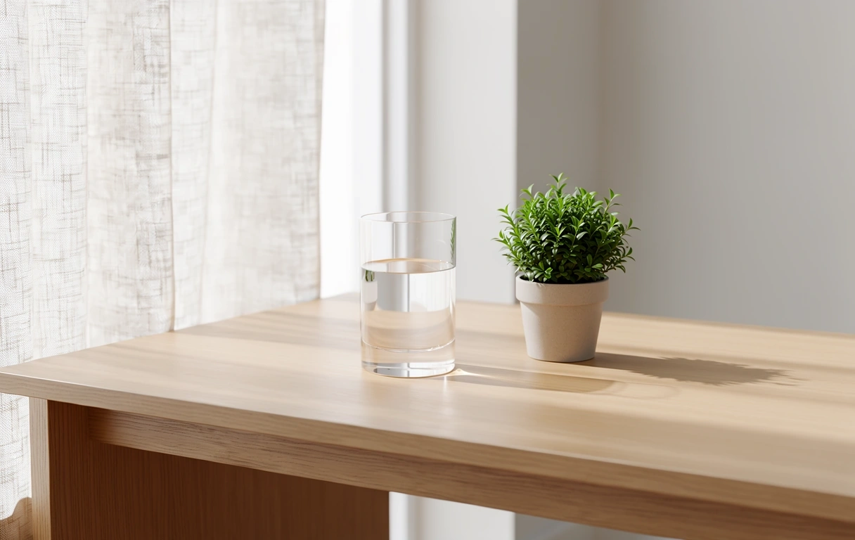 Clean workspace representing mental clarity