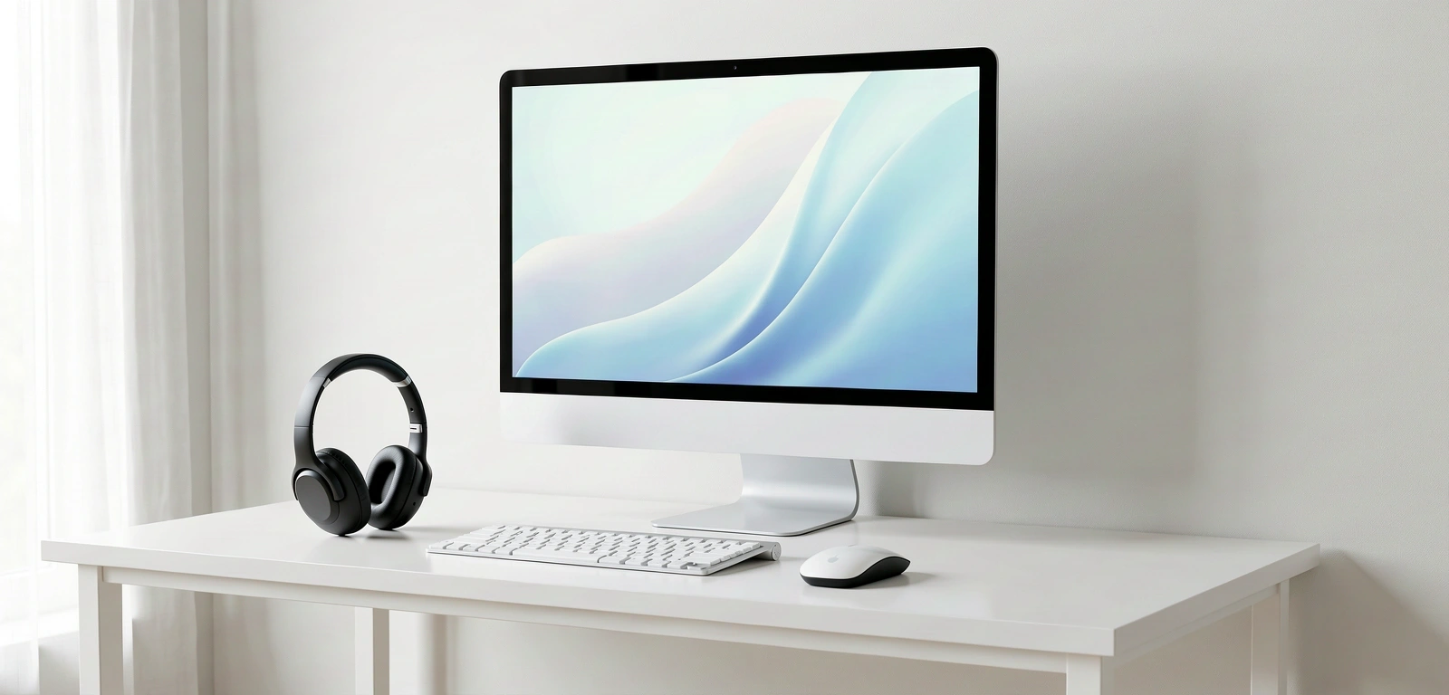 A clean professional workspace setup